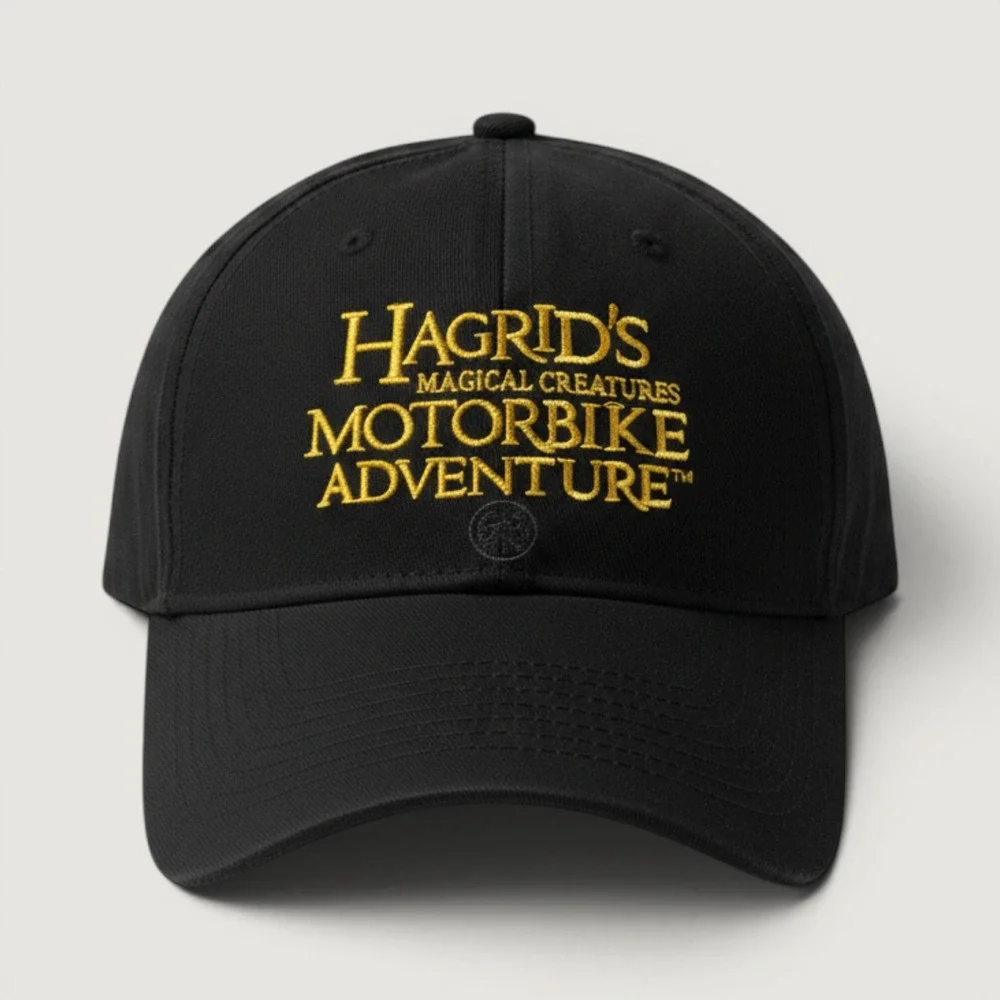 Universal Studios Harry Potter Hagrids Motorbike Adventure Black Baseball Hat